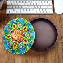 Load image into Gallery viewer, Mandala Diamond Painting Storage Box Wooden Organizer Case for Art Crafts