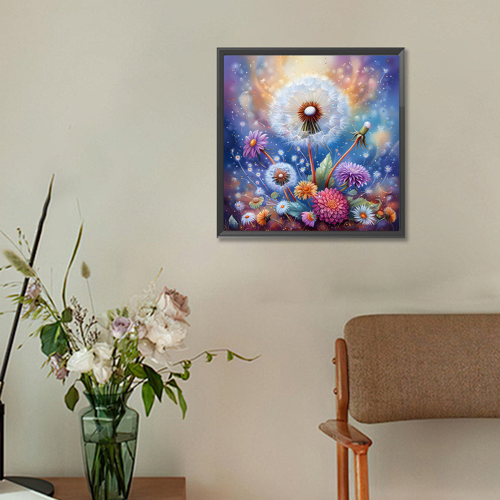 Diamond Painting - Full Round - Dandelions (30*30CM)