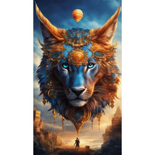 Load image into Gallery viewer, Diamond Painting - Full Round - Metal lion (40*70CM)