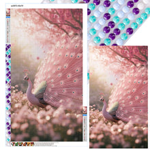 Load image into Gallery viewer, Diamond Painting - Full Round - Peacock with open tail (40*70CM)