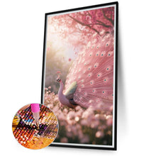 Load image into Gallery viewer, Diamond Painting - Full Round - Peacock with open tail (40*70CM)