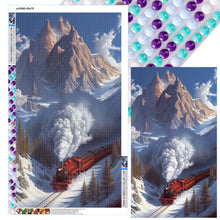 Load image into Gallery viewer, Diamond Painting - Full Round - Snow train (40*70CM)