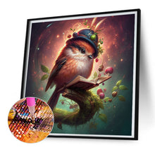 Load image into Gallery viewer, AB Diamond Painting - Full Square - Bird in hat (30*30CM)