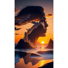 Load image into Gallery viewer, Diamond Painting - Full Round - Beach woman (40*70CM)