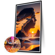 Load image into Gallery viewer, Diamond Painting - Full Round - Beach woman (40*70CM)