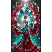 Load image into Gallery viewer, Diamond Painting - Full Round - Flower woman (40*70CM)