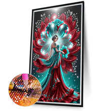 Load image into Gallery viewer, Diamond Painting - Full Round - Flower woman (40*70CM)