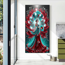 Load image into Gallery viewer, Diamond Painting - Full Round - Flower woman (40*70CM)