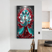 Load image into Gallery viewer, Diamond Painting - Full Round - Flower woman (40*70CM)