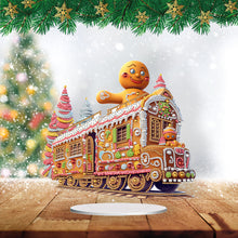 Load image into Gallery viewer, Acrylic Special Shape Christmas Train Diamond Painting Desktop Ornaments