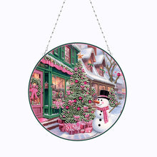 Load image into Gallery viewer, Christmas Tree Snowman Diamond Painting Hanging Pendant for Art Crafts