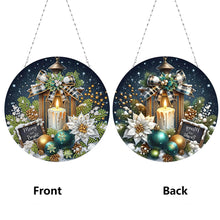 Load image into Gallery viewer, Christmas Candles Diamond Painting Hanging Pendant for Garden Window Decor