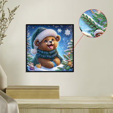 Load image into Gallery viewer, Diamond Painting - Partial Special Shaped - Christmas bear (30*30CM)