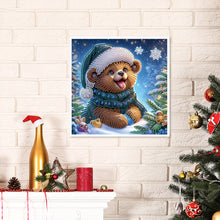 Load image into Gallery viewer, Diamond Painting - Partial Special Shaped - Christmas bear (30*30CM)
