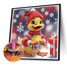Load image into Gallery viewer, Diamond Painting - Partial Special Shaped - Christmas duck (30*30CM)