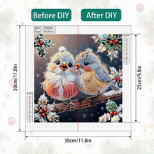 Load image into Gallery viewer, Diamond Painting - Partial Special Shaped - Christmas bird (30*30CM)