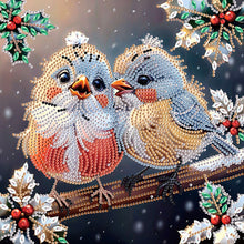 Load image into Gallery viewer, Diamond Painting - Partial Special Shaped - Christmas bird (30*30CM)