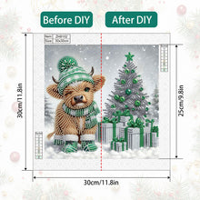 Load image into Gallery viewer, Diamond Painting - Partial Special Shaped - Christmas yak (30*30CM)