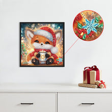Load image into Gallery viewer, Diamond Painting - Partial Special Shaped - Christmas fox (30*30CM)