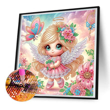 Load image into Gallery viewer, Diamond Painting - Partial Special Shaped - Angel (30*30CM)