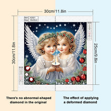 Load image into Gallery viewer, Diamond Painting - Partial Special Shaped - Angel (30*30CM)