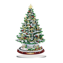 Load image into Gallery viewer, Christmas Tree Table Top Diamond Painting Ornament Kits Desktop Diamond Art Kits