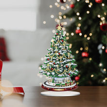 Load image into Gallery viewer, Christmas Tree Table Top Diamond Painting Ornament Kits Desktop Diamond Art Kits