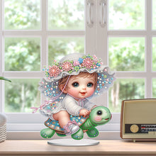 Load image into Gallery viewer, Girls Desktop Diamond Art Kits Rhinestones Desktop Ornaments Bedroom Table Decor