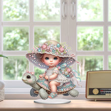 Load image into Gallery viewer, Girls Desktop Diamond Art Kits Rhinestones Desktop Ornaments Bedroom Table Decor