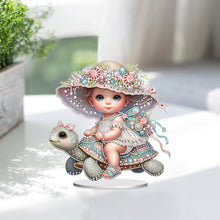 Load image into Gallery viewer, Girls Desktop Diamond Art Kits Rhinestones Desktop Ornaments Bedroom Table Decor