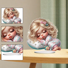 Load image into Gallery viewer, Girls Desktop Diamond Art Kits Rhinestones Desktop Ornaments Bedroom Table Decor