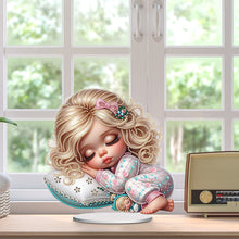 Load image into Gallery viewer, Girls Desktop Diamond Art Kits Rhinestones Desktop Ornaments Bedroom Table Decor