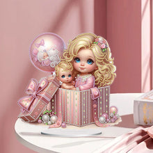 Load image into Gallery viewer, Girls Desktop Diamond Art Kits Rhinestones Desktop Ornaments Bedroom Table Decor
