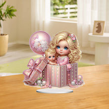 Load image into Gallery viewer, Girls Desktop Diamond Art Kits Rhinestones Desktop Ornaments Bedroom Table Decor