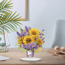 Load image into Gallery viewer, Flower Bouquet Table Top Diamond Painting Ornament Kits Home Decor (Sunflower)