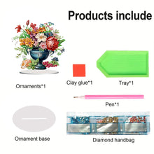 Load image into Gallery viewer, Flower Bouquet Table Top Diamond Painting Ornament Kits Home Decor (Flower A)