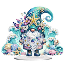 Load image into Gallery viewer, Gnome Table Top Diamond Painting Ornament Kits for Home Decor (Starfish Gnome)