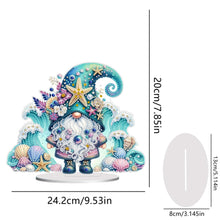 Load image into Gallery viewer, Gnome Table Top Diamond Painting Ornament Kits for Home Decor (Starfish Gnome)