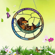 Load image into Gallery viewer, Dachshund Diamond Painting Hanging Ornaments for Garden Window Decorations