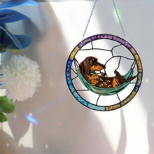 Load image into Gallery viewer, Dachshund Diamond Painting Hanging Ornaments for Garden Window Decorations