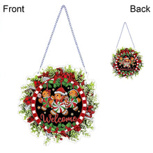 Load image into Gallery viewer, Gingerbread Man Diamond Painting Hanging Ornaments for Garden Window Decor