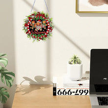 Load image into Gallery viewer, Gingerbread Man Diamond Painting Hanging Ornaments for Garden Window Decor