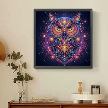 Load image into Gallery viewer, Diamond Painting - Partial Special Shaped - Starlight animal owls (30*30CM)
