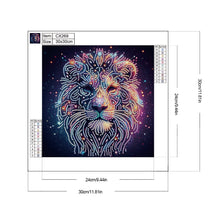 Load image into Gallery viewer, Diamond Painting - Partial Special Shaped - Starlight animal lions (30*30CM)