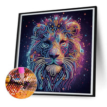 Load image into Gallery viewer, Diamond Painting - Partial Special Shaped - Starlight animal lions (30*30CM)