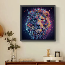 Load image into Gallery viewer, Diamond Painting - Partial Special Shaped - Starlight animal lions (30*30CM)