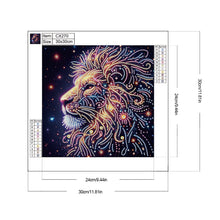 Load image into Gallery viewer, Diamond Painting - Partial Special Shaped - Starlight animal lions (30*30CM)