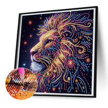 Load image into Gallery viewer, Diamond Painting - Partial Special Shaped - Starlight animal lions (30*30CM)