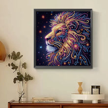 Load image into Gallery viewer, Diamond Painting - Partial Special Shaped - Starlight animal lions (30*30CM)