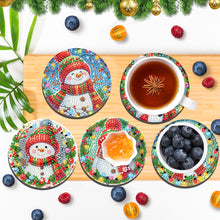 Load image into Gallery viewer, 6Pcs Wooden Christmas Animals Diamond Painting Coasters 5D Diamond Painting Kits